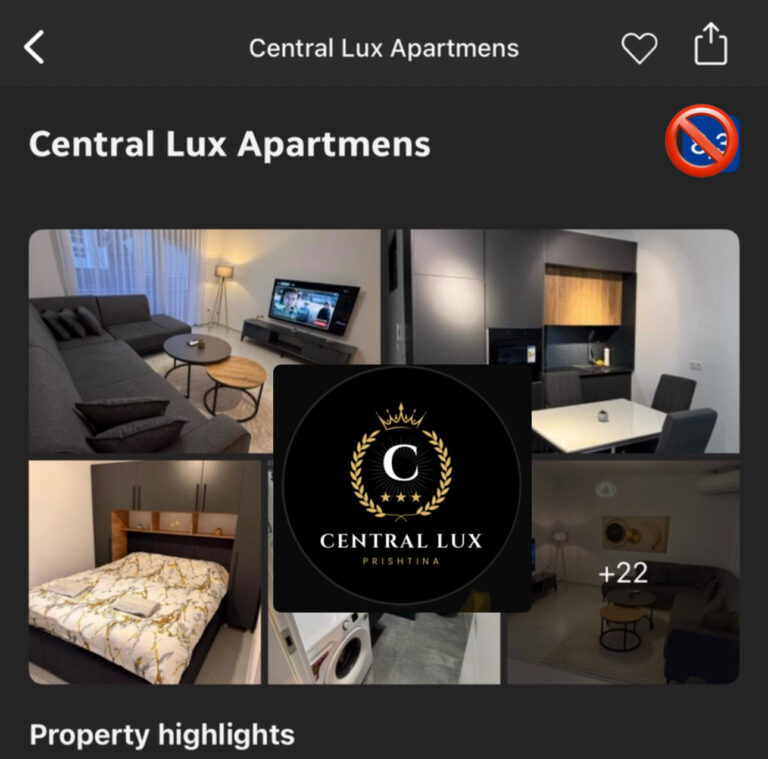 Central Lux Apartaments, mashtruesi në mes të Prishtinës! Lë turistët jashtë pasi konfirmon Booking