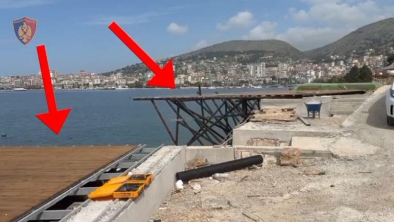 Sarandë/ Arrestohen 8 punëtorë që po ndërtuan pa leje afër bregdetit! Pronarja në kërkim