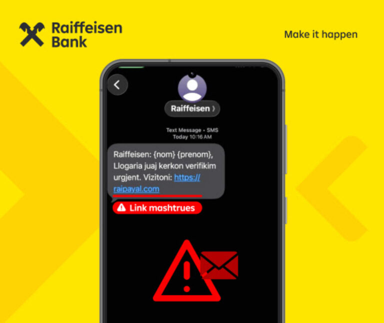 Sulmohen me SMS klientët e Raiffeisen Bank, reagon institucioni: Ja çfarë duhet të bëni