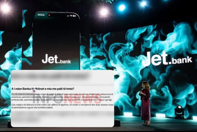 EXCLUSIVE: Privacy Alarm! After Gaining Access to e-Albania, Jet Bank Admits It Shares Albanians’ Data with Third Parties EXCLUSIVE: Privacy Alarm! After Gaining Access to e-Albania, Jet Bank Admits It Shares Albanians’ Data with Third Parties
