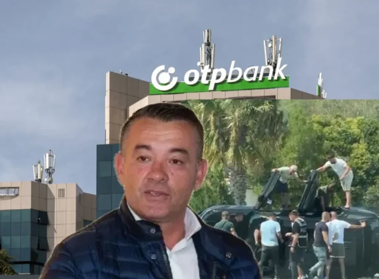 Makina e OTP BANK në skenën e përplasjes së armatosur në Orikum
