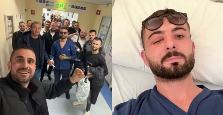 Mjekët italianë i shpëtuan syrin, Erjon Vishkulli del nga spitali, “prek” me fjalët: Kur Zoti vendos të bëjë mrekulli Mjekët italianë i shpëtuan syrin, Erjon Vishkulli del nga spitali, "prek" me fjalët: Kur Zoti vendos të bëjë mrekulli