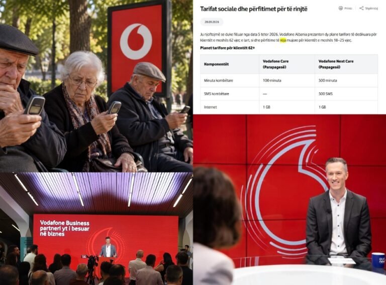 Vodafone Albania tallet me pensionistët? Zbaton urdhrin e Denar Bibës, por paketat kushtojnë më shtrenjtë se oferta bazë